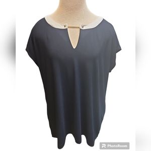Tommy Hilfiger Navy Short Sleeve blouse